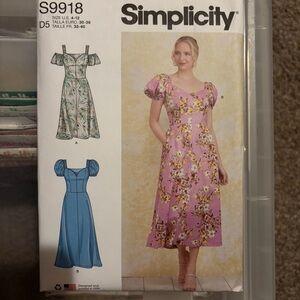 Simplicity Dress Sewing Pattern